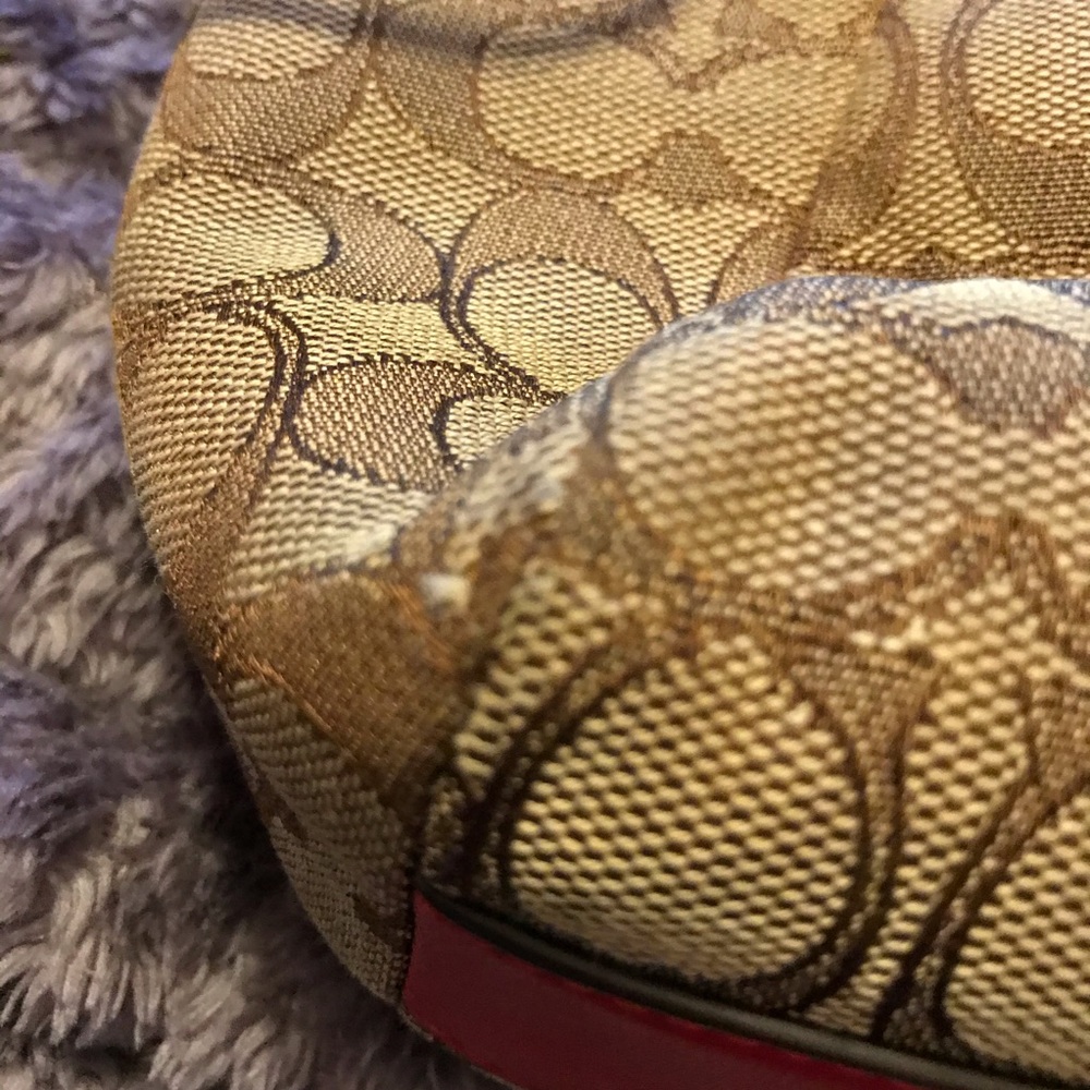 Coach Prairie Satchel Signature Khaki Jacquard VGC - Picture 5 of 8